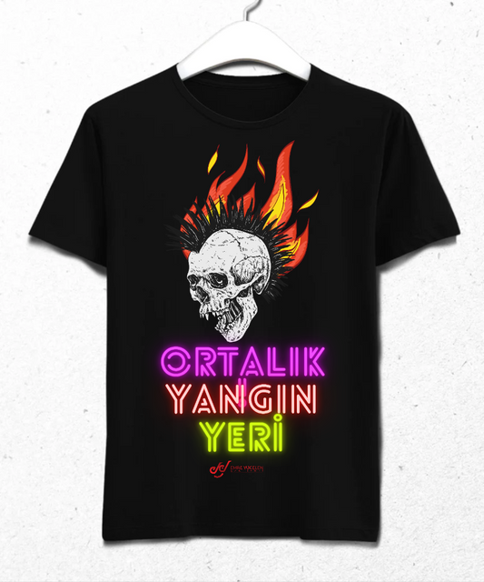 Yangın Yeri Tshirt